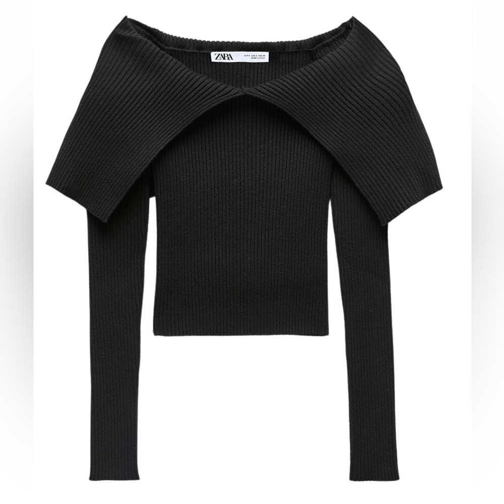 Zara FITTED KNIT TOP
